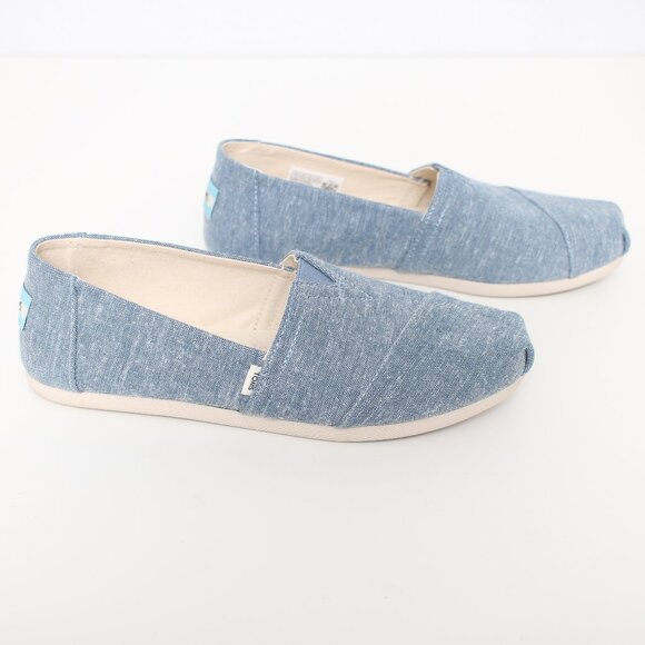Toms Denim Print Loafers Sz 7.5 - Picture 1 of 5